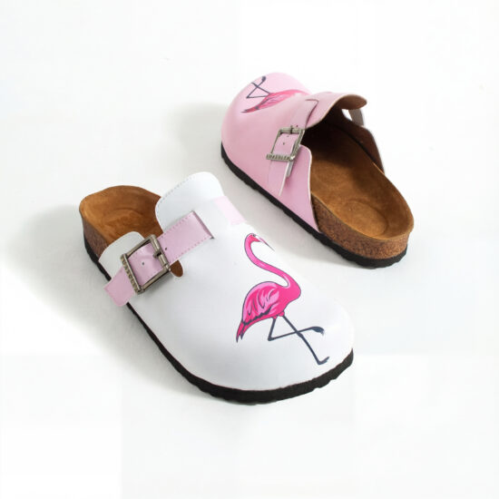 Дамски ортопедични чехли с цветен дизайн / /