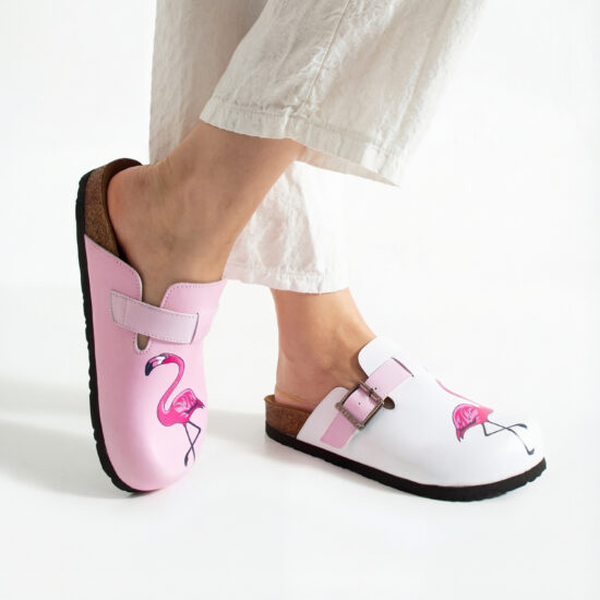 Дамски ортопедични чехли с цветен дизайн / /