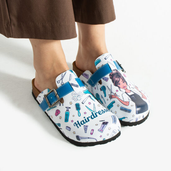 Работни дамски ортопедични чехли за фризьор Ортопедични чехли Салони и спа