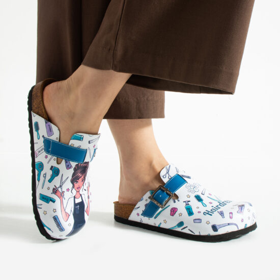 Работни дамски ортопедични чехли за фризьор / /