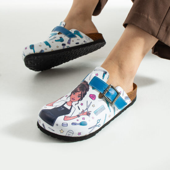 Работни дамски ортопедични чехли за фризьор / /