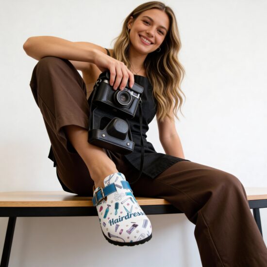 Работни дамски ортопедични чехли за фризьор / /