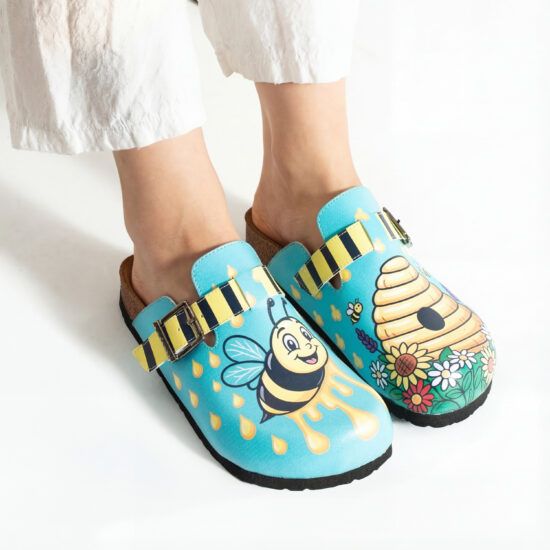 Дамски ортопедични чехли с цветен дизайн Весели чехли Детска градина
