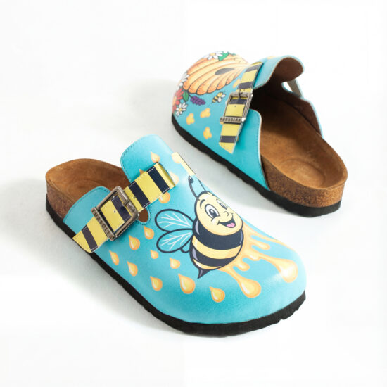 Дамски ортопедични чехли с цветен дизайн / /