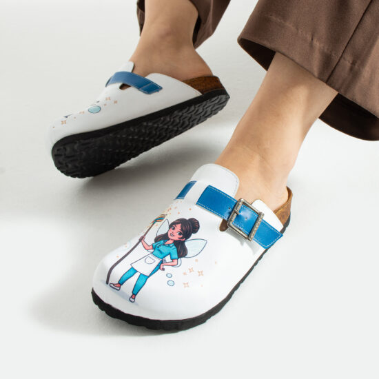 Работни дамски ортопедични чехли за камериерка / /