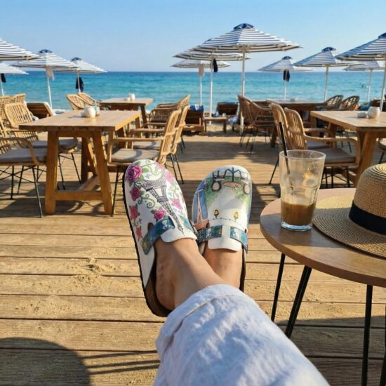 Дамски ортопедични чехли с цветен дизайн / / Дамски ортопедични чехли с цветен дизайн / /