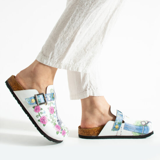 Дамски ортопедични чехли с цветен дизайн / / Дамски ортопедични чехли с цветен дизайн / /