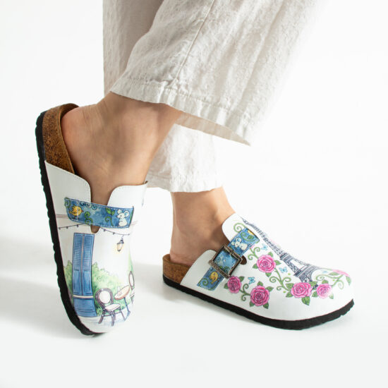 Дамски ортопедични чехли с цветен дизайн / / Дамски ортопедични чехли с цветен дизайн / /