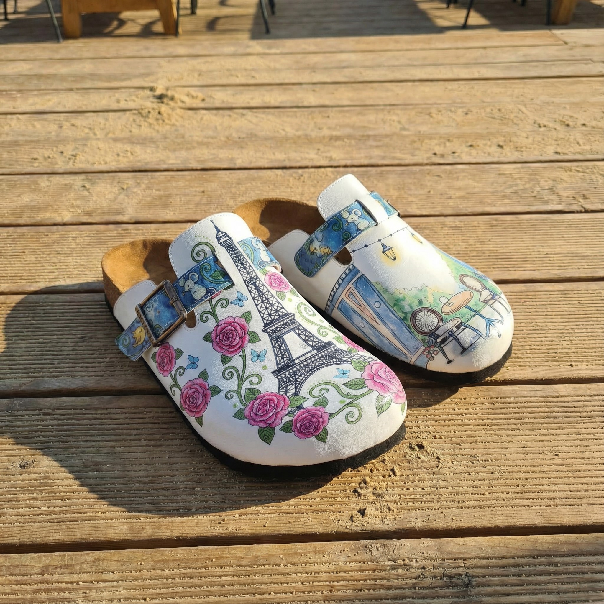 Дамски ортопедични чехли с цветен дизайн Весели чехли Шарени 18 Дамски ортопедични чехли с цветен дизайн - Image 8