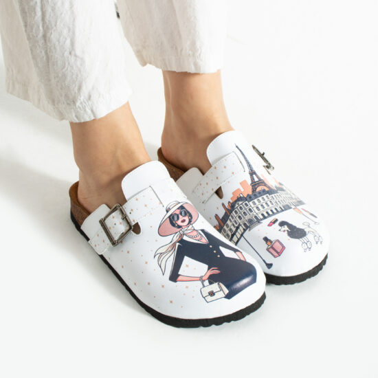 Дамски ортопедични чехли с цветен дизайн Весели чехли Шарени