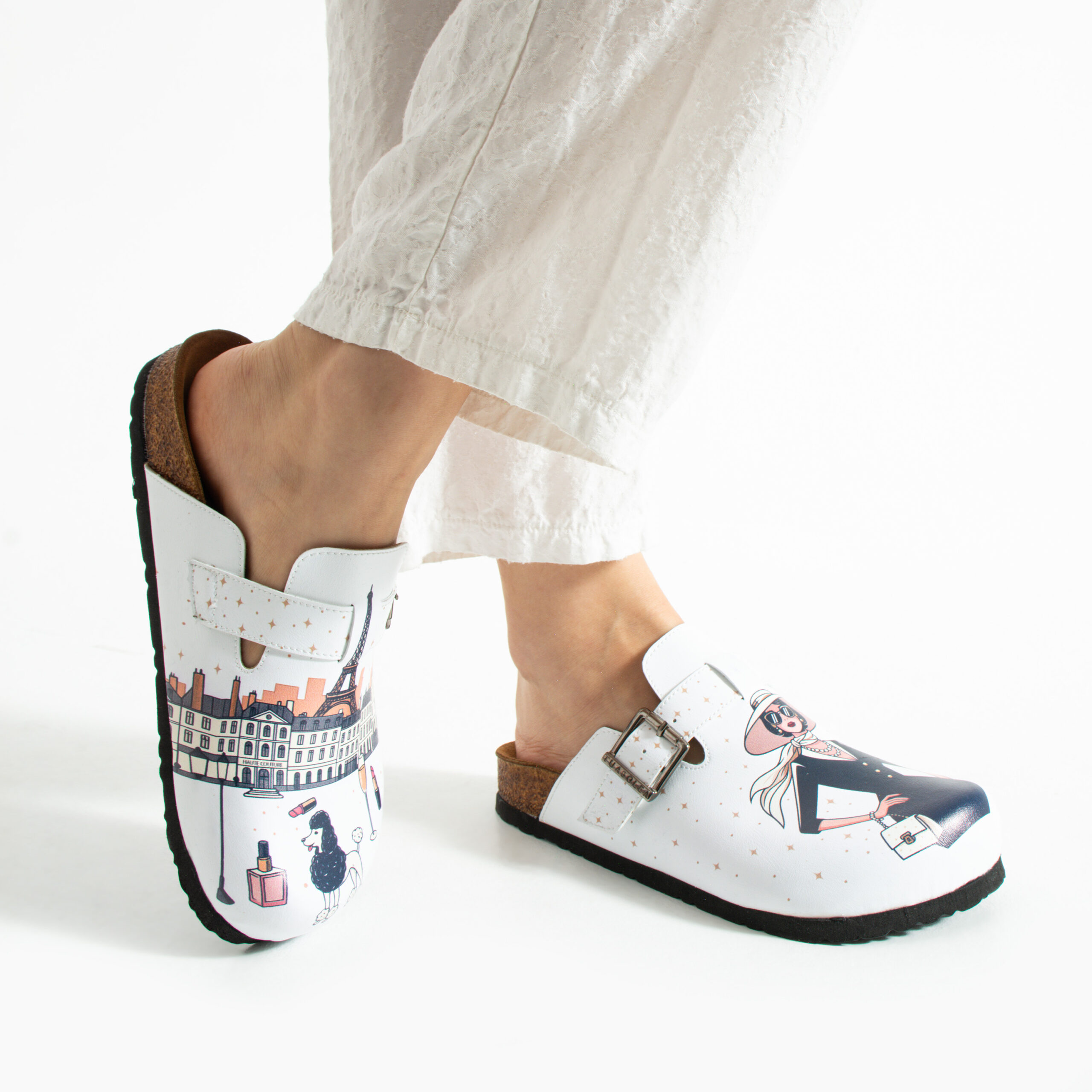 Дамски ортопедични чехли с цветен дизайн Весели чехли Шарени 15 Дамски ортопедични чехли с цветен дизайн - Image 5