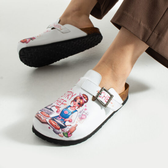 Работни дамски ортопедични чехли за готвач / /