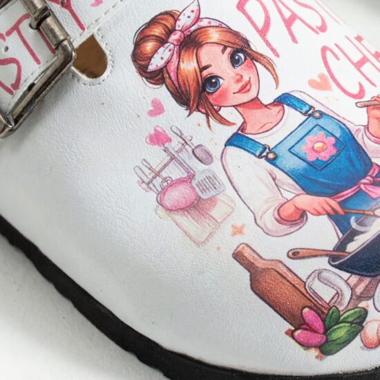 Работни дамски ортопедични чехли за готвач / /