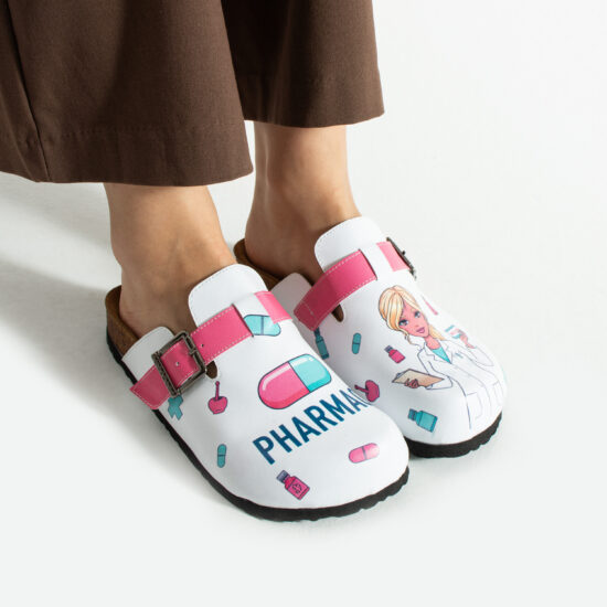 Работни дамски ортопедични чехли за аптека Ортопедични чехли Фармация