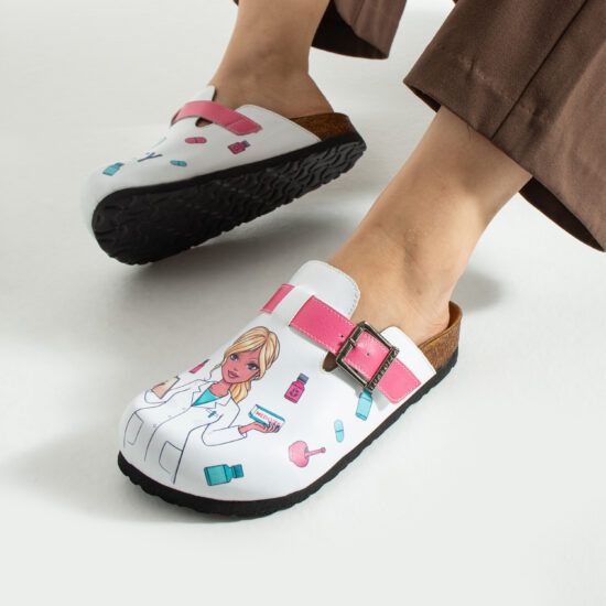 Работни дамски ортопедични чехли за аптека / /