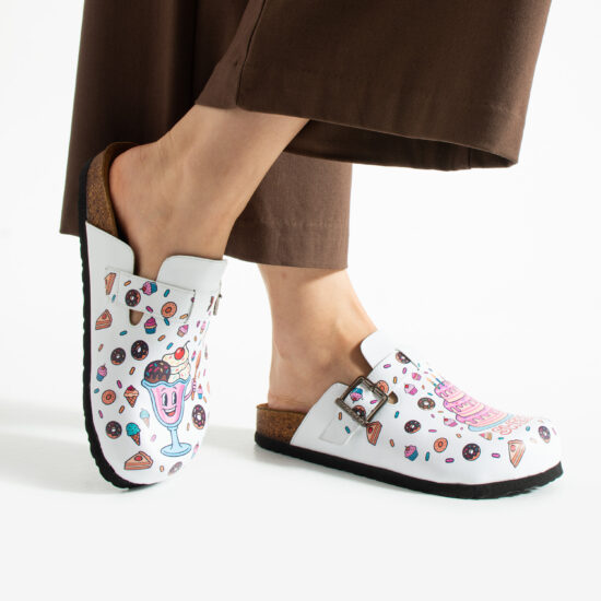 Работни дамски ортопедични чехли за готвач / /