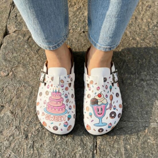 Работни дамски ортопедични чехли за готвач / /