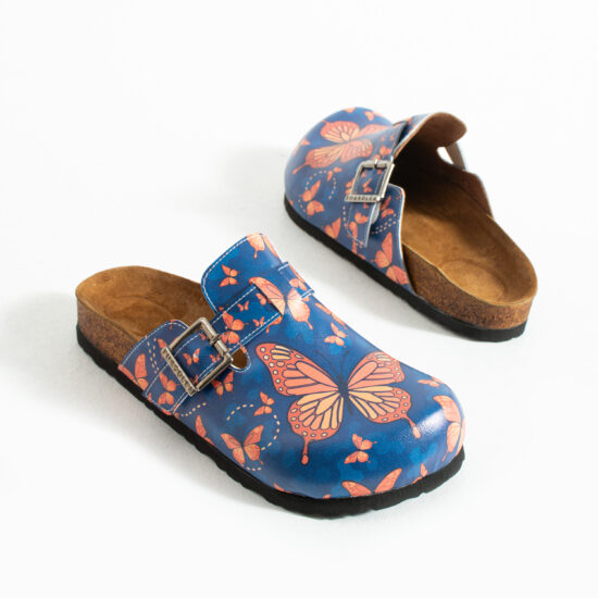 Дамски ортопедични чехли с цветен дизайн / /