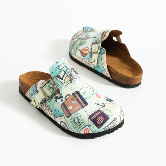 Дамски ортопедични чехли с цветен дизайн / / Дамски ортопедични чехли с цветен дизайн / /