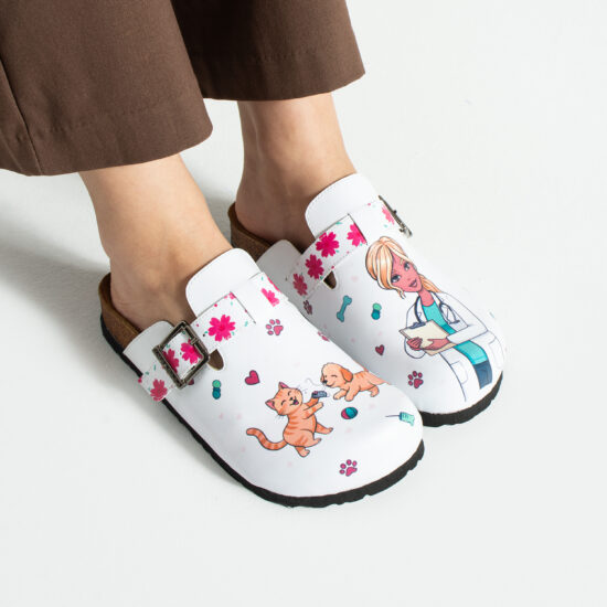 Медицински дамски ортопедични чехли за ветеринар Ортопедични чехли Работа с животни