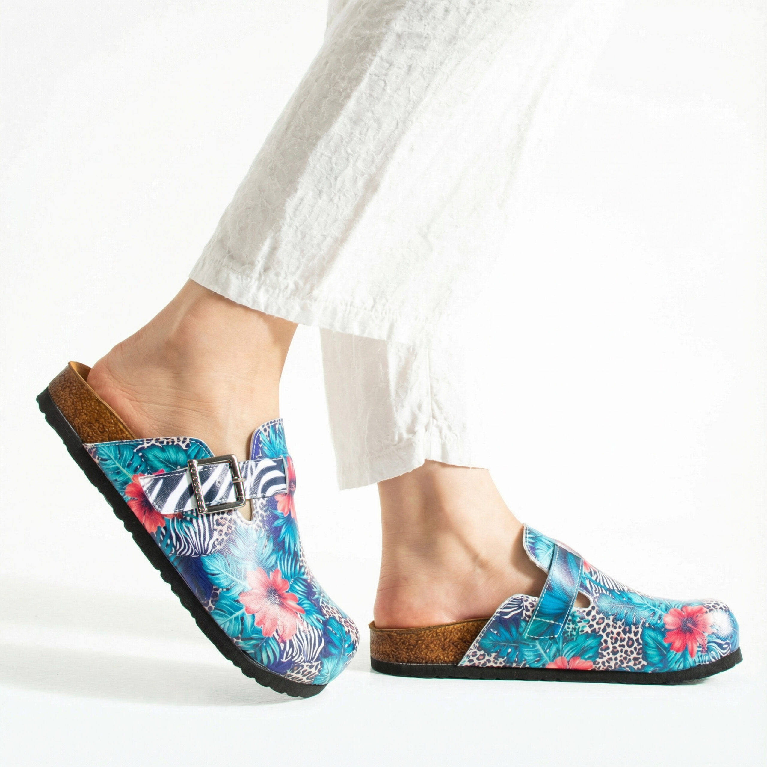 Дамски ортопедични чехли с цветен дизайн Весели чехли Шарени 15 Дамски ортопедични чехли с цветен дизайн - Image 5