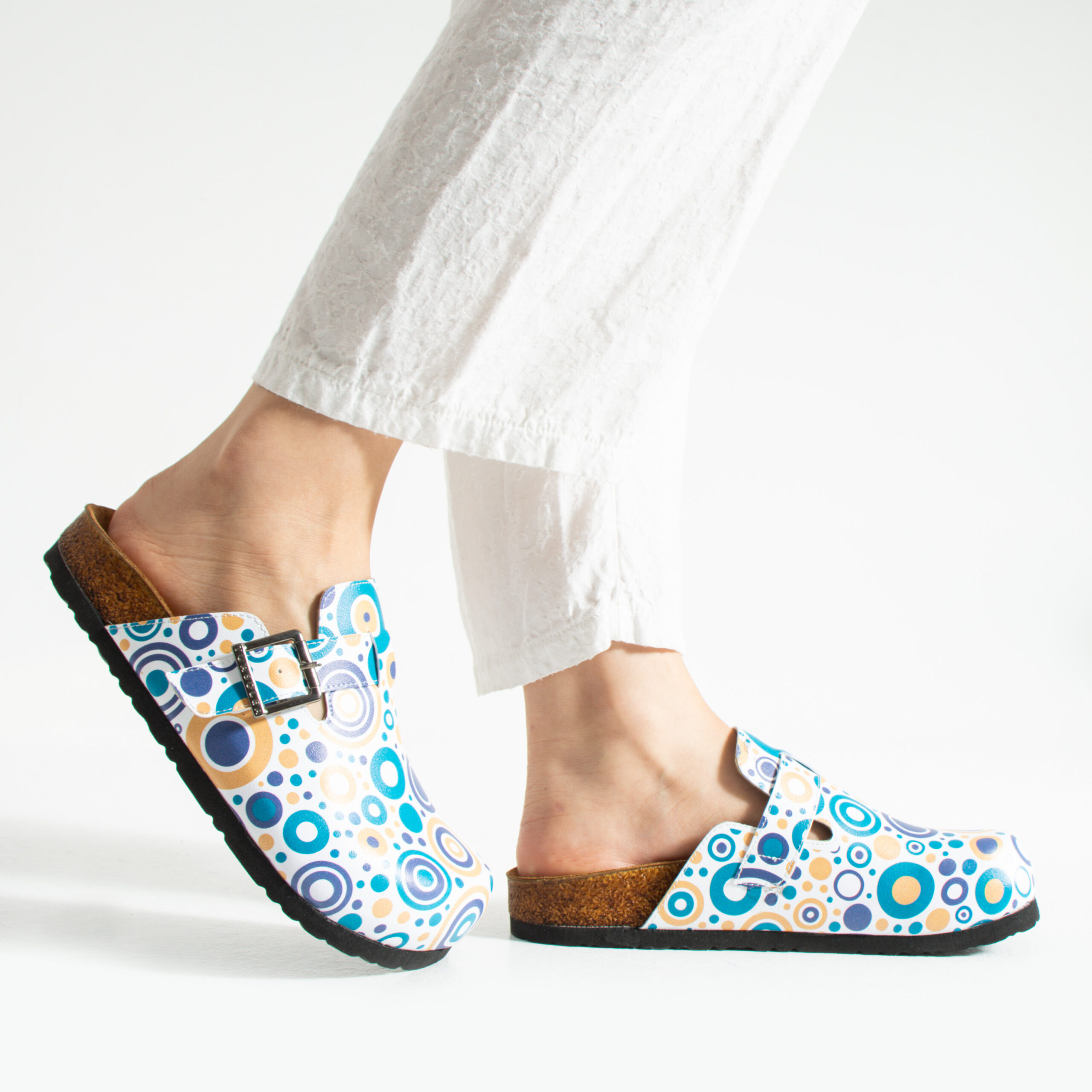 Дамски ортопедични чехли с цветен дизайн Весели чехли Шарени 15 Дамски ортопедични чехли с цветен дизайн - Image 5