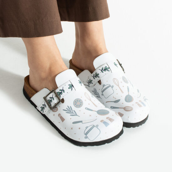 Работни дамски ортопедични чехли за кухня Ортопедични чехли Готварство