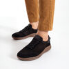 Мъжки спортни боси обувки от естествена кожа - TSL Barefoot Atlas Black