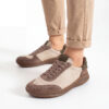 Мъжки спортни боси обувки от естествена кожа - TSL Barefoot Atlas Beige
