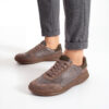 Мъжки спортни боси обувки от естествена кожа - TSL Barefoot Atlas Grey